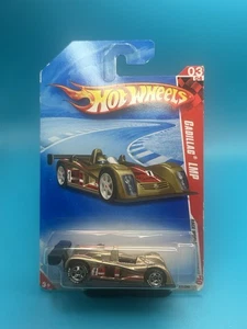 2010 HOT WHEELS GOLD CADILLAC LMP 3/4 RACE WORLD SPEEDWAY - Bild 1 von 4