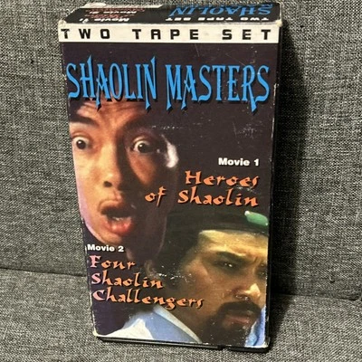 SHAOLIN MASTERS 2-VHS TAPE SET Heroes of Shaolin & Four Shaolin Challengers RARE - Image 1 of 4