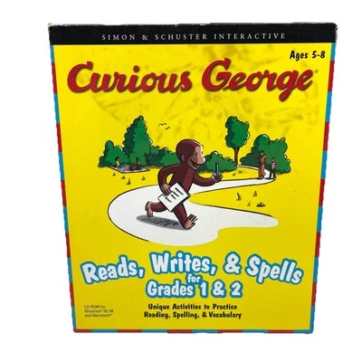 Curious George читает пишет заклинания словарь классов 1 и 2 интерактивный компакт-диск ПК/Mac - Изображение 1 из 4