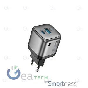 NCC CARICABATTERIE DA RETE 20W USB-A+C FAST CHARGER POWER C101-0102 NERO - Imagen 1 de 1