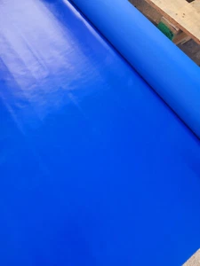 Commercial Bounce House Repairs sold by the yard 10 oz Blue Vinyl  60" x 36 " - Picture 1 of 2