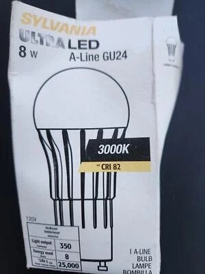 Sylvania UltraLed 8w LED8A/GU24/F/830 - Image 1 of 4
