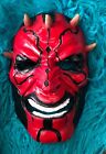Demi-masque masque d'Halloween en résine peinte à la main Star Wars Dark Maul