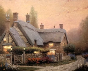 Thomas Kinkade McKenna's Cottage Signed And Numbered With Certificate - Picture 1 of 4