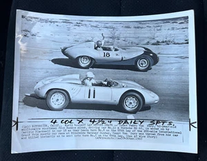 RARE 1960 Grand Prix Racing Press Photo - Porsche Driver Pedro Von Dory Death - Picture 1 of 2