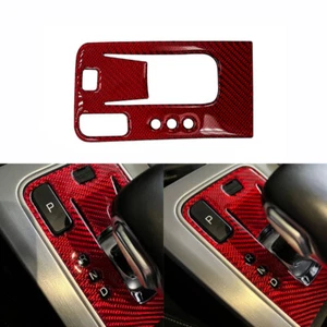 Red Carbon Fiber Console Gear Shift Box Panel Trim Cover For Kia Stinger 2018-23 - Picture 1 of 6