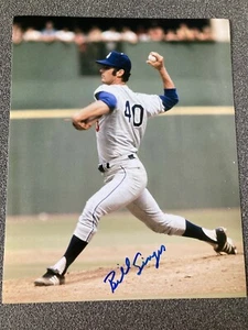 Dodgers Bill Singer signed 8x10 W/COA - Picture 1 of 3