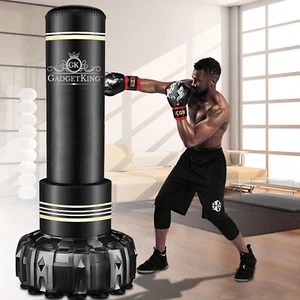 FREE STANDING PUNCH BAG ADULT STAND PEDESTAL KICK BOXING HEAVY DUTY KICKBOXING - Picture 1 of 17