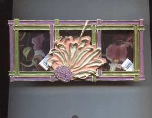 JAY STRONGWATER modern floral double frame  395.00 last one - Picture 1 of 2