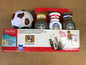 Fisher Price Barnyard Basics Cow Ball Bowling Game Musical Moo Interactive Toy - Picture 1 of 4