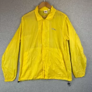 Undefeated Jacket Mens Medium Yellow Windbreaker SS2019 Lightweight Streetwear - Picture 1 of 12