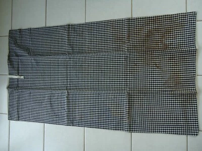 HOUSSE KELSCH LIN ALSACE CARREAUX BLEUS LINGE ANCIEN - Photo 1/4