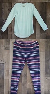 New Woman's Climate Right By Cuddl Duds Crew Neck And Leggings 2PC Set RWHD-9 - Picture 1 of 6