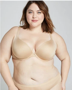 Reggiseno a tuffo Cacique Smooth Boost 46DDD caffè moka - Foto 1 di 7