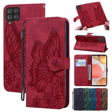 Flip Case For Samsung Galaxy S21 Ultra A12 A32 A42 A72 5G Leather Wallet Cover