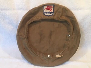 Vintage 1940’s Mobilgas Gas station service attendant hat cap snap on (NO BILL) - Picture 1 of 10