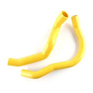 YELLOW For 1991-2001 JEEP CHEROKEE XJ 4.0L 6CYL SILICONE RADIATOR COOLANT HOSE - Picture 1 of 8