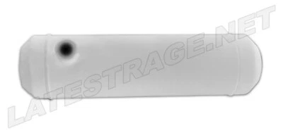 Fuel Tank, 14 Gallon, Gas/Diesel, 12" Dia X 30" Length, White, 1/4 NPT Fitting Foto 1 de 3