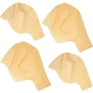 4 Pcs Bald Caps Halloween Latex Makeup Bald Head Wig Cap 2 Sizes Fake Costume... - Picture 1 of 6