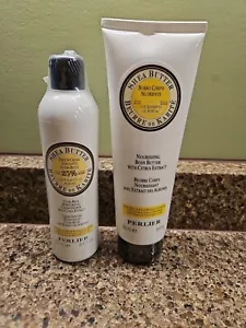 Perlier Shea Butter Nourishing Body Butter w/Citrus Extract & Bath Cream 8.4 oz - Picture 1 of 6