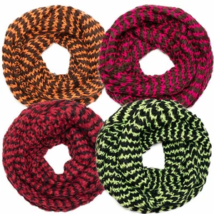 Schal Schlauchschal zweifarbig Loopschal XXL Strickschal Grobstrick Muster Neu - Bild 1 von 31