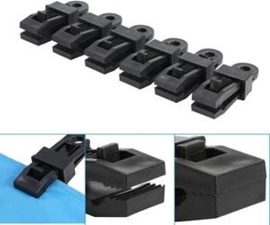 Tarpaulin Clips Multipurpose with Tighten Slide Lock Grip Thumb Screw Heavy Duty - Picture 1 of 17