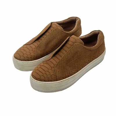 J Slides Heidi Leather Slip On Shoes Platform Brown Sz 7.5 - Image 1 of 4