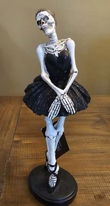 Rachel Zoe Halloween Bailarina Esqueleto Estatua Decoración 13” NUEVO Tik Tok Viral - Imagen 1 de 15