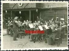 F2/1 WW2 ORIGINAL PHOTO OF GERMAN WEHRMACHT BANDSMEN