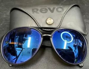 Vintage Revo Made in France 800/001 Grand Venture Aviator Blue Mirror Sunglasses - Picture 1 of 4