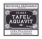 x1234 KÖNIGSBERG (Pr.)  Etykieta John Oberüber TAFEL-AQUAVIT 35% obj.
