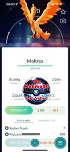 Pokémon Go - Shiny Galarian Moltres - Tra De - P T C - Bild 1 von 1