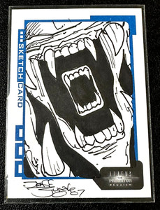 2007 Alien vs. Predator Requiem Sketch Card by Jeff Zugale Limited Edition