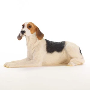American Fox Hound Figurine Hand Painted Collectible Statue - Picture 1 of 1