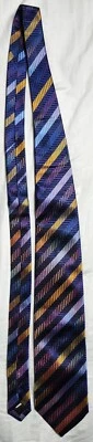 John W Nordstrom Vivid Multicolor Striped 100% Silk Made in Italy - Image 1 of 4