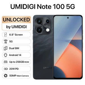 Smartphone UMIDIGI Note 100 5G+5G 128GB 256GB Octa Core 50MP Desbloqueado Android 14 - Imagen 1 de 21