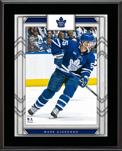 Mark Giordano Toronto Maple Leafs 10.5" x 13" Sublimated Player Plaque Cover