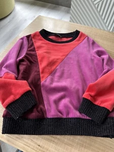 Splendid Margherita Girls red purpld design Sweater size 4/5 - Picture 1 of 4