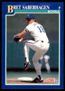 1991 Score Bret Saberhagen Kansas City Royals #6