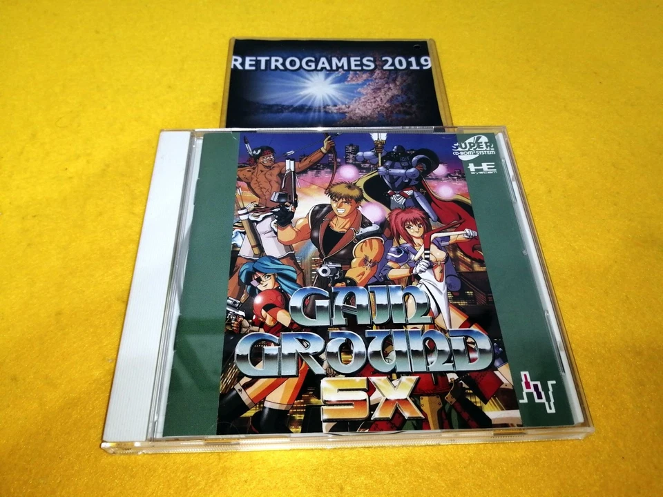GAIN GROUND  NEC PC ENGINE CD ROM SPINE CARD + REG CARD - Image 1 of 4