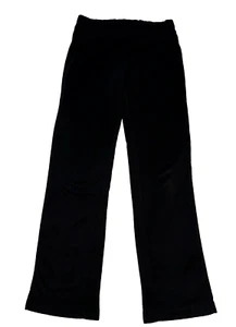 Nike Pants Women's Small (4-6) Black Knit Active Yoga Flared Sweatpants - Picture 1 of 10