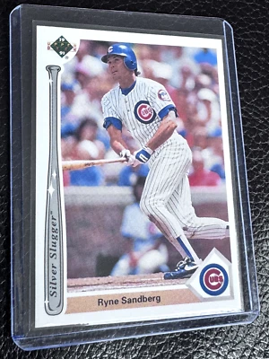 Ryne Sandberg - Silver Slugger #ss8 - 1991 cubierta superior - Cubs Baseball - ¡LIMPIO!! Foto 1 de 4