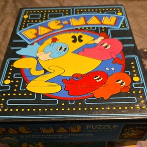 Vintage 1982 Pac Man Jigsaw Puzzle Whitman 99 Pieces  - Picture 1 of 1
