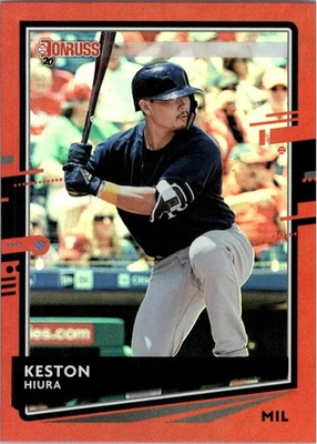 2020 Donruss Holo Red #184 Keston Hiura - BB - Image 1 of 2
