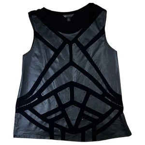 Rock Republic Star Wars Black Darth Vader Beaded Sleeveless Top Size Large - Picture 1 of 9