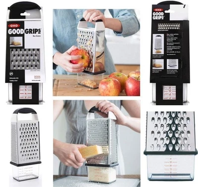 OXO Good Grips COCINA CHEF CAJA ACERO INOXIDABLE RALLADOR DE QUESO con CONTENEDOR Foto 1 de 4