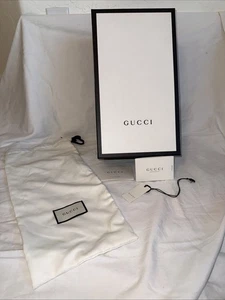 Gucci Blanco/Negro Zapato Bota Auténtica Caja VACÍA Caja de Regalo 14”x 7.5” x 5” - Imagen 1 de 3