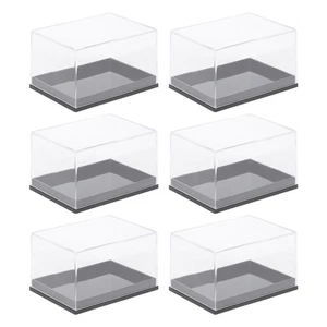 Caja de exhibición de 6 piezas de plástico para almacenamiento de muestras minerales colección de rocas - Imagen 1 de 12
