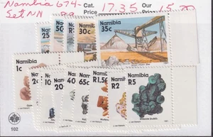 Namibia Scott 674-689 MNH 1991 Minerals/Gems Pictorial Issue Complete Set - Picture 1 of 1