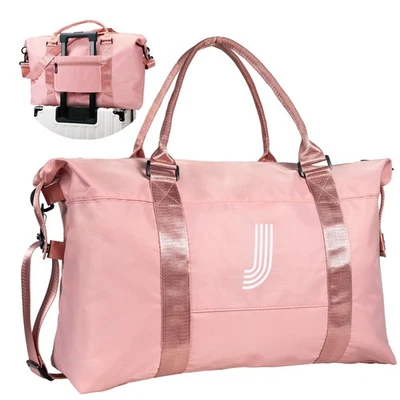 Preppy Gifts for Her, Initial Travel Duffel Bag, Girls Weekender Bag, Monogra... - Image 1 of 4